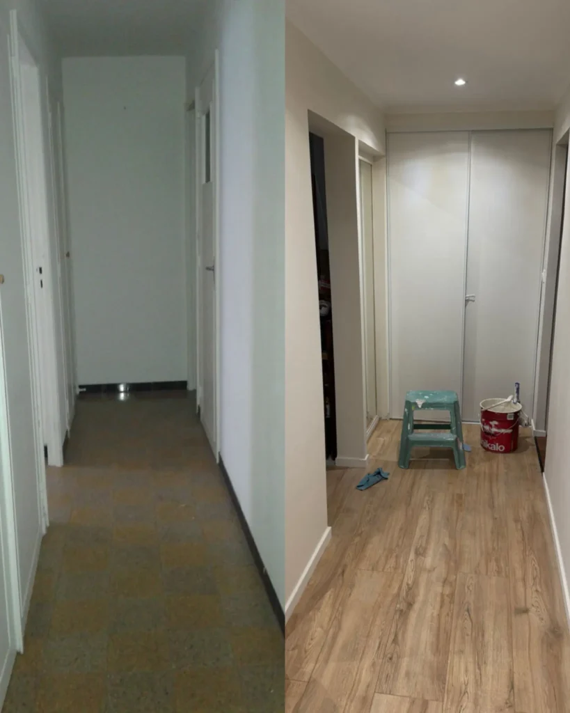 couloire avant apres