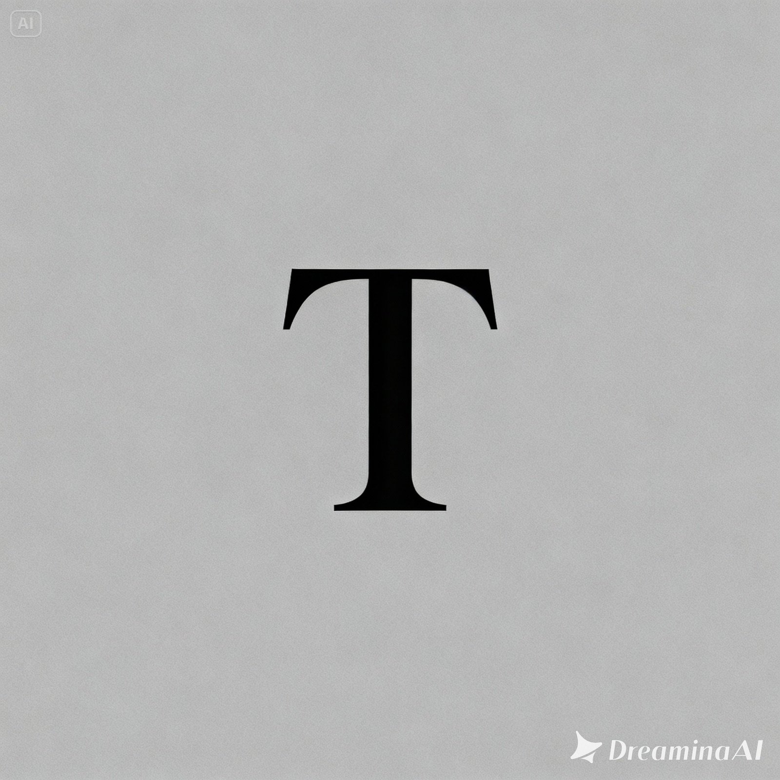 dreamina 2026 01 01 6567 subject initial “t” in modern serif fon...